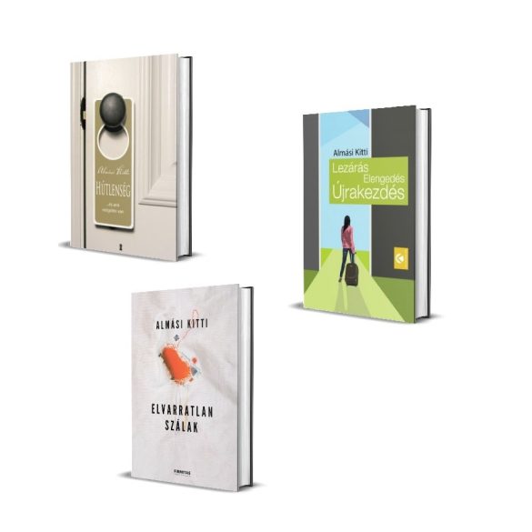 Almási Kitti: Elvarratlan szálak, Hűtlenség és Lezárás, Elengedés, Újrakezdés könyvcsomag DEDIKÁLT